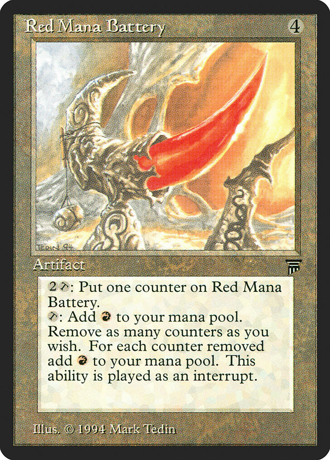Red Mana Battery [Legends] | Game Haven TX