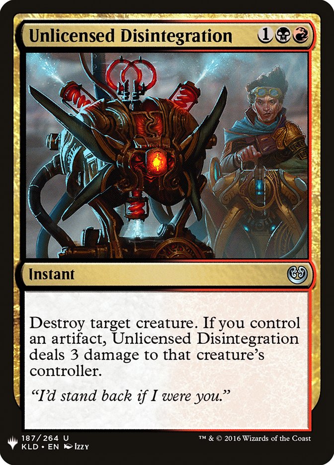 Unlicensed Disintegration [Mystery Booster] | Game Haven TX