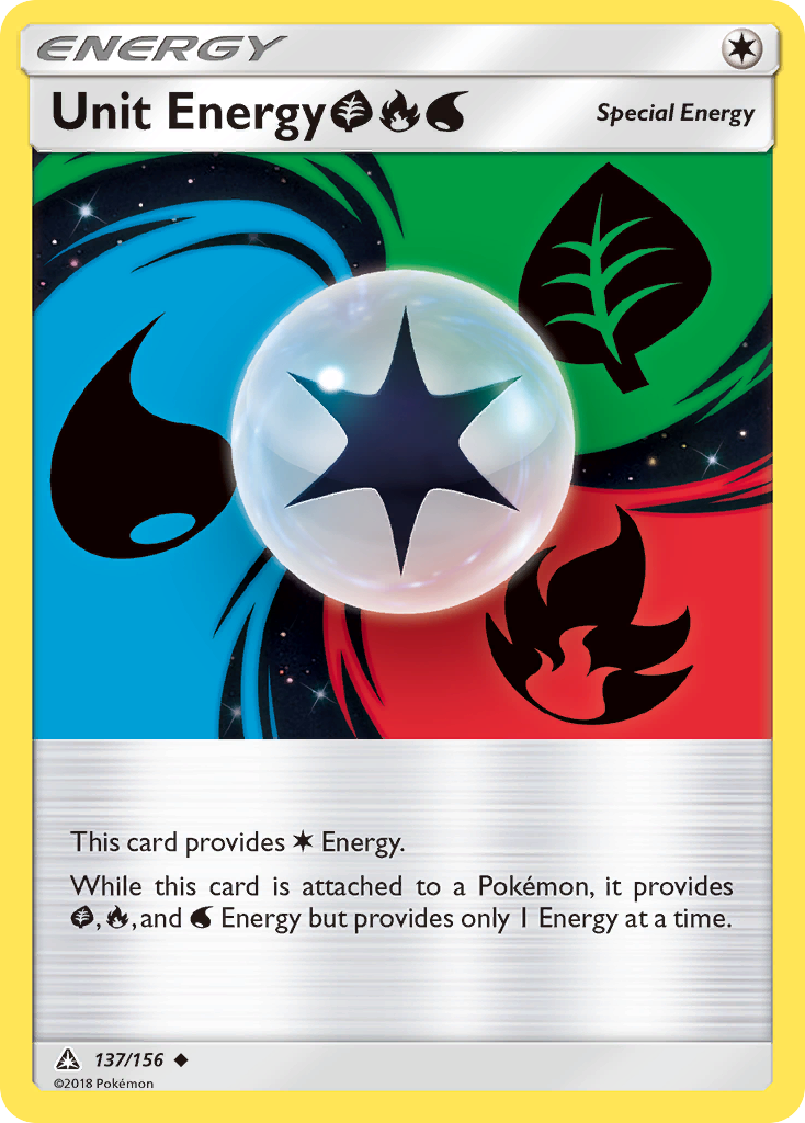 Unit Energy (137/156) (Grass, Fire, Water) [Sun & Moon: Ultra Prism] | Game Haven TX