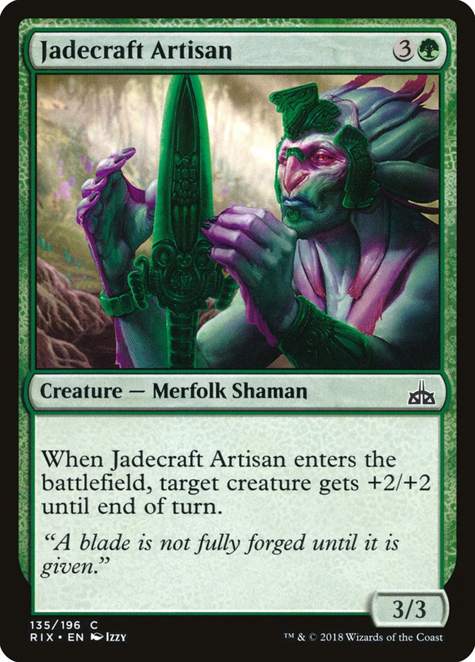Jadecraft Artisan [Rivals of Ixalan] | Game Haven TX
