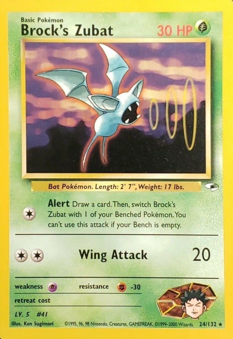 Brock's Zubat (24/132) [Gym Heroes Unlimited] | Game Haven TX