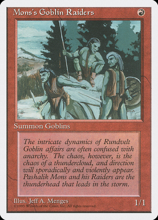Mons's Goblin Raiders [Fourth Edition] | Game Haven TX
