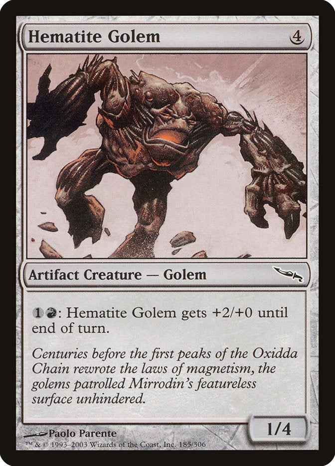 Hematite Golem [Mirrodin] | Game Haven TX