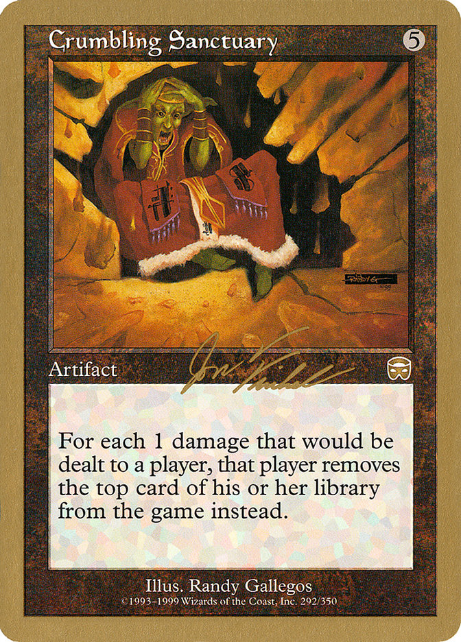 Crumbling Sanctuary (Jon Finkel) [World Championship Decks 2000] | Game Haven TX