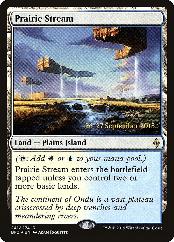 Prairie Stream [Battle for Zendikar Promos] | Game Haven TX
