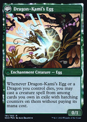 The Dragon-Kami Reborn // Dragon-Kami's Egg [Kamigawa: Neon Dynasty Prerelease Promos] | Game Haven TX