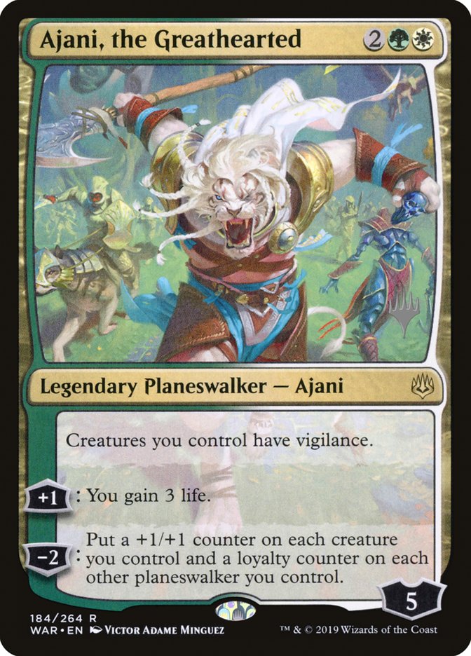 Ajani, the Greathearted [War of the Spark Promos] | Game Haven TX