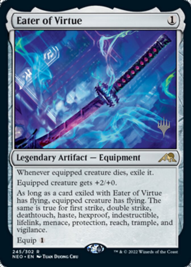 Eater of Virtue (Promo Pack) [Kamigawa: Neon Dynasty Promos] | Game Haven TX