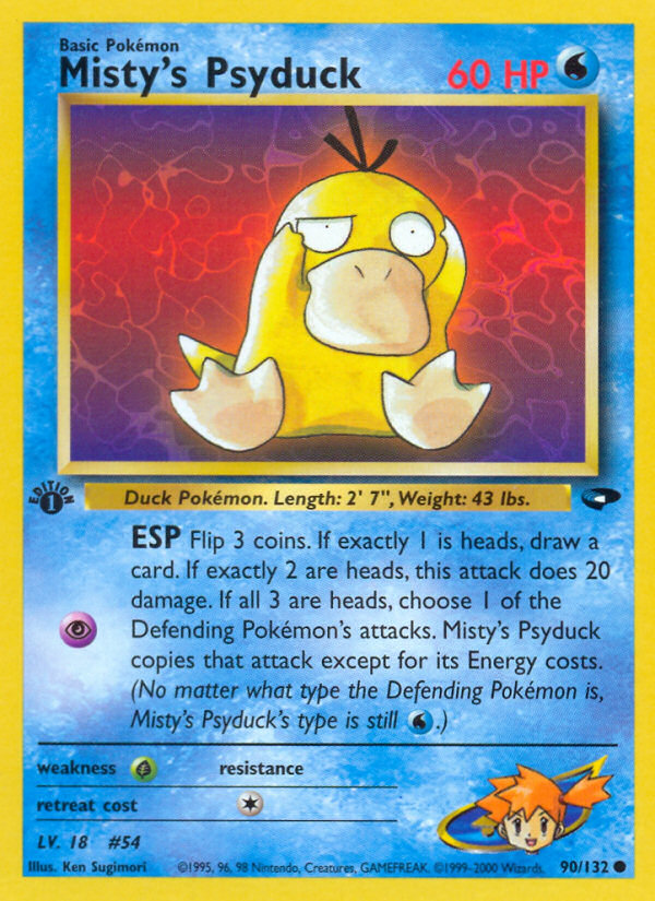 Misty's Psyduck (90/132) [Gym Challenge 1st Edition] | Game Haven TX