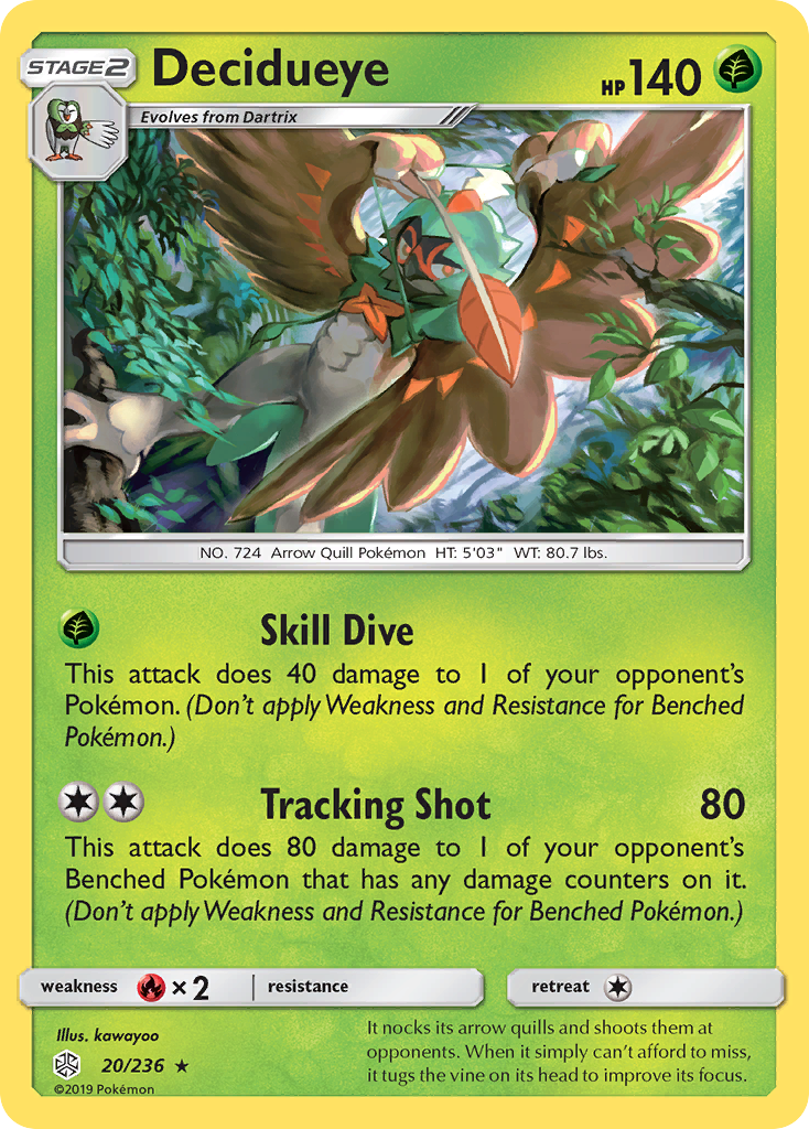 Decidueye (20/236) [Sun & Moon: Cosmic Eclipse] | Game Haven TX