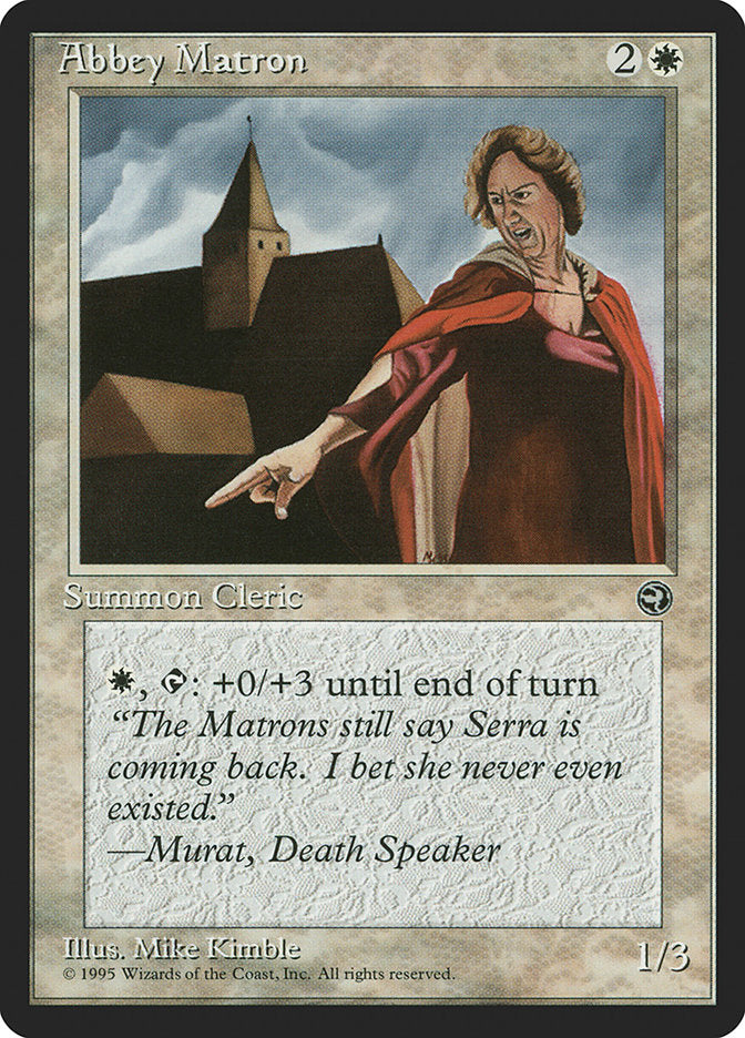 Abbey Matron (Murat Flavor Text) [Homelands] | Game Haven TX
