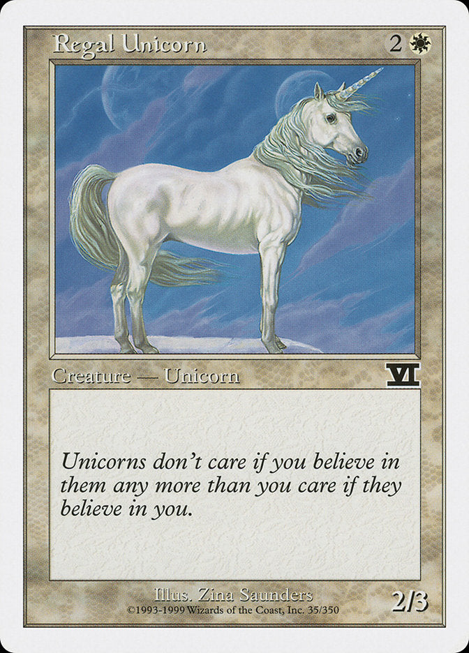 Regal Unicorn [Classic Sixth Edition] | Game Haven TX