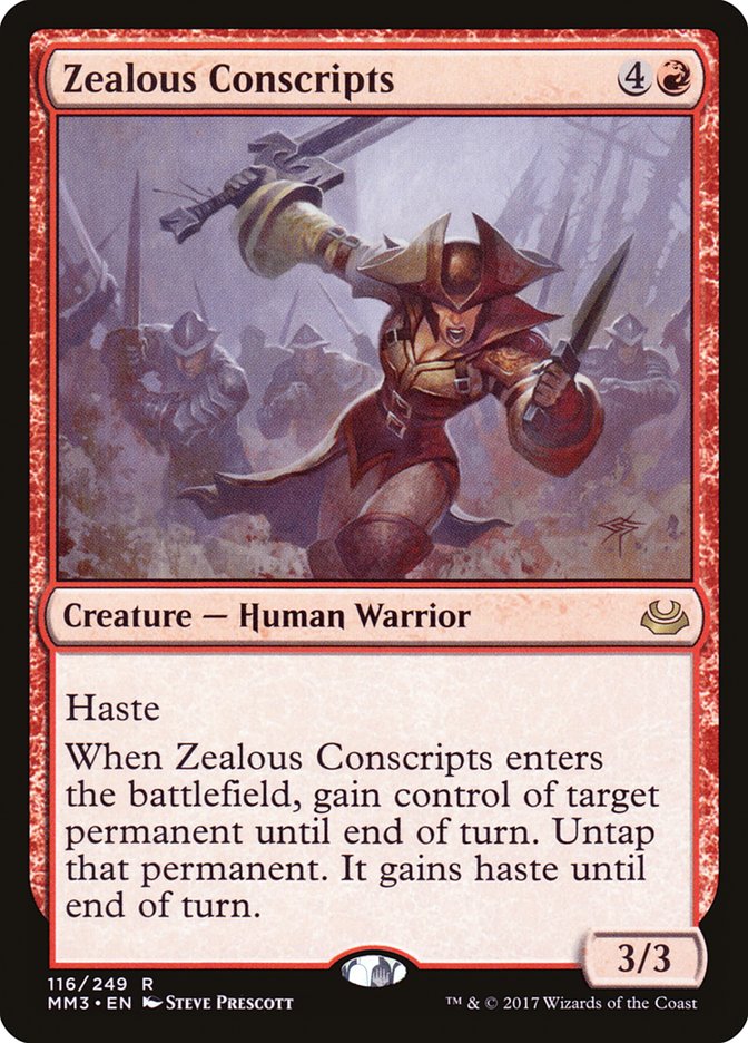 Zealous Conscripts [Modern Masters 2017] | Game Haven TX