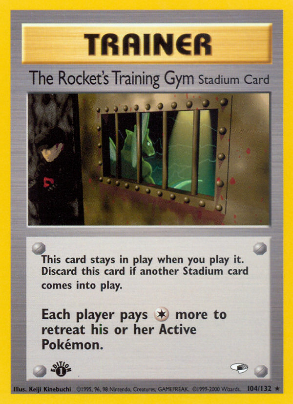 The Rocket's Training Gym (104/132) [Gym Heroes 1st Edition] | Game Haven TX