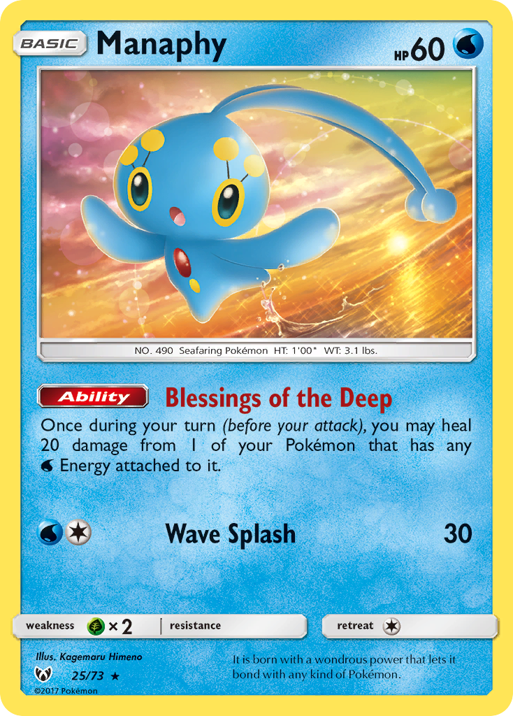 Manaphy (25/73) [Sun & Moon: Shining Legends] | Game Haven TX