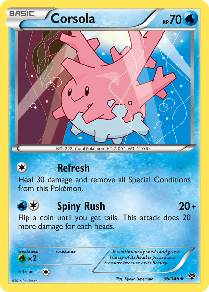 Corsola (36/146) [XY: Base Set] | Game Haven TX