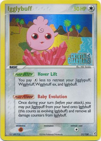 Igglybuff (21/100) (Stamped) [EX: Crystal Guardians] | Game Haven TX