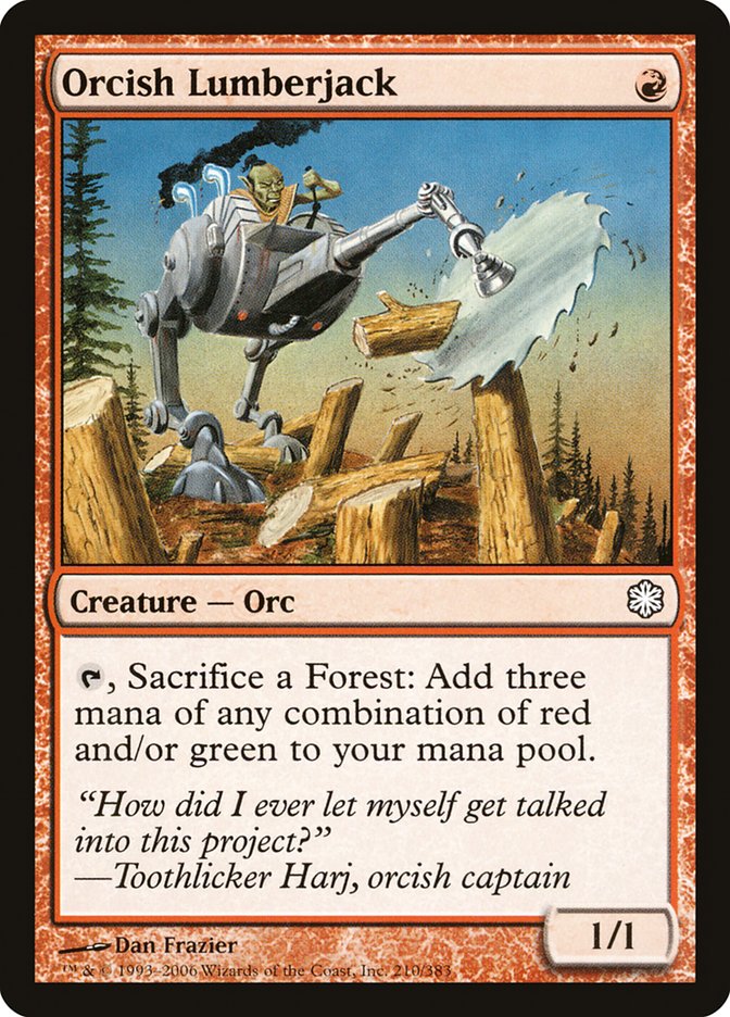 Orcish Lumberjack [Coldsnap Theme Decks] | Game Haven TX