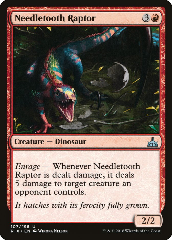 Needletooth Raptor [Rivals of Ixalan] | Game Haven TX