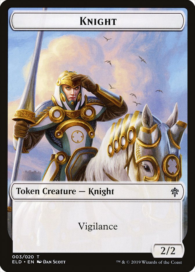 Knight Token [Throne of Eldraine] | Game Haven TX