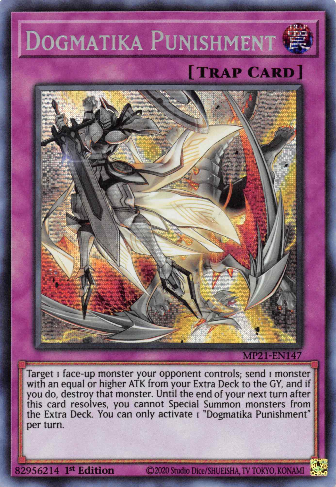 Dogmatika Punishment [MP21-EN147] Prismatic Secret Rare | Game Haven TX