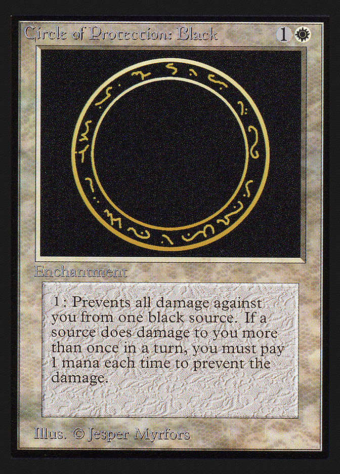 Circle of Protection: Black (IE) [Intl. Collectors’ Edition] | Game Haven TX