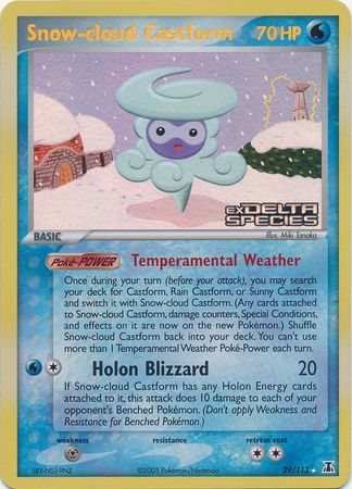 Snow-cloud Castform (29/113) (Stamped) [EX: Delta Species] | Game Haven TX