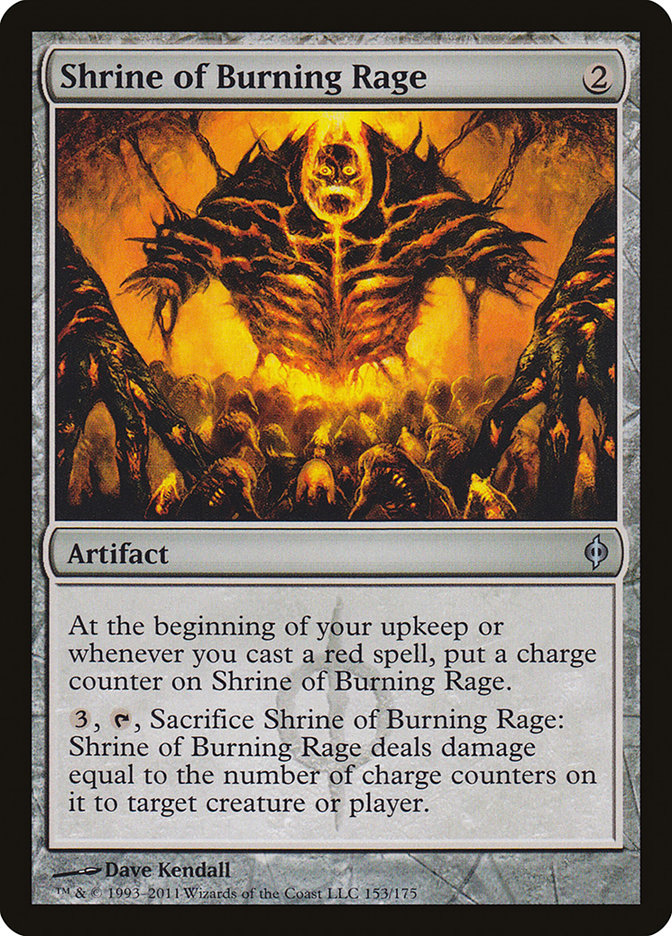 Shrine of Burning Rage [New Phyrexia] | Game Haven TX