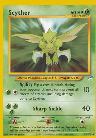 Scyther (55/105) [Neo Destiny Unlimited] | Game Haven TX