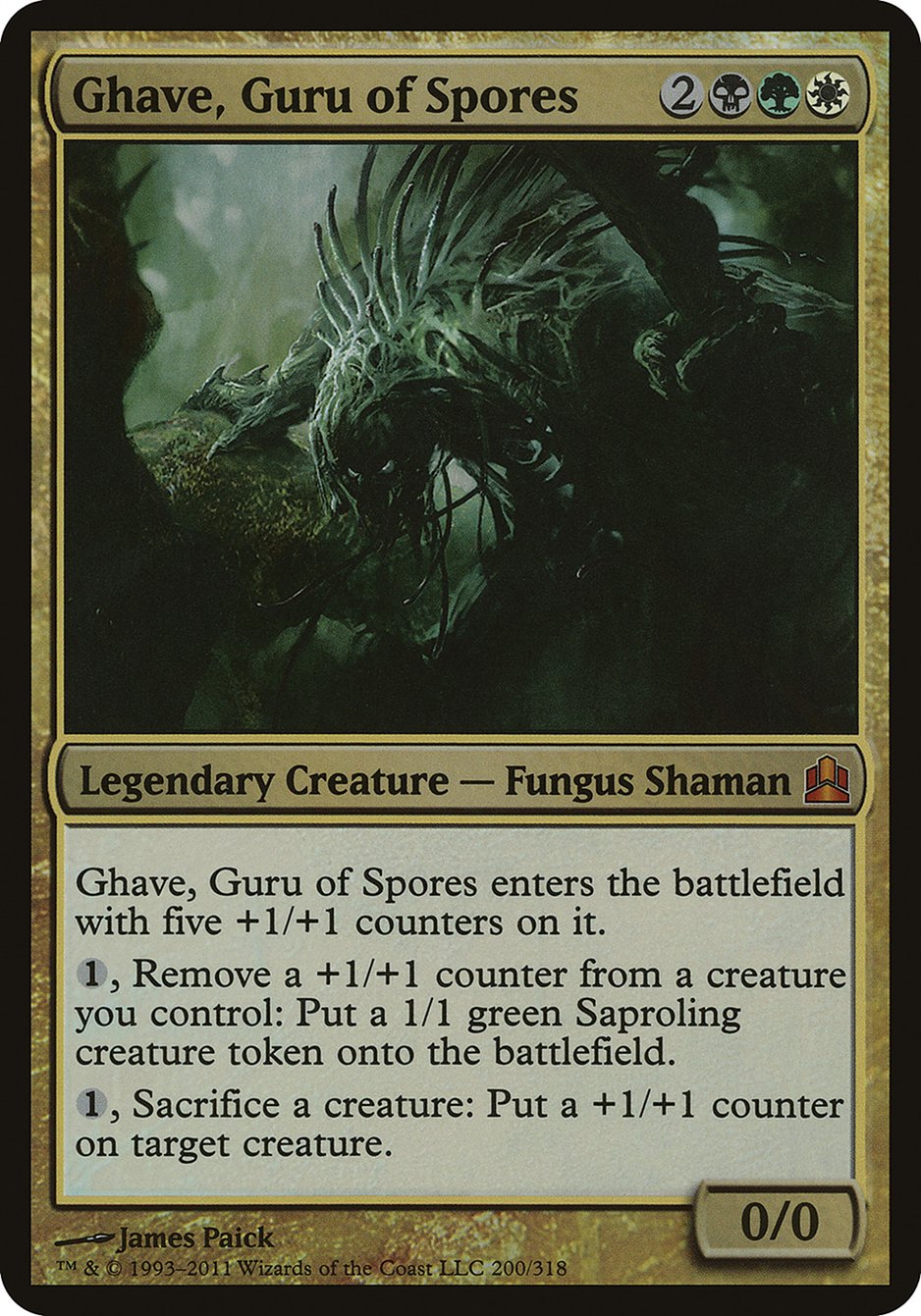 Ghave, Guru of Spores (Oversized) [Commander 2011 Oversized] | Game Haven TX