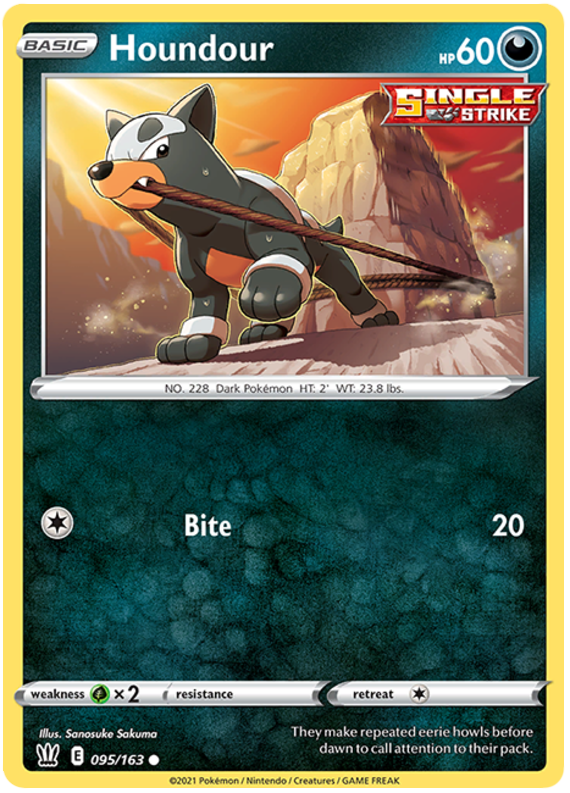 Houndour (095/163) [Sword & Shield: Battle Styles] | Game Haven TX