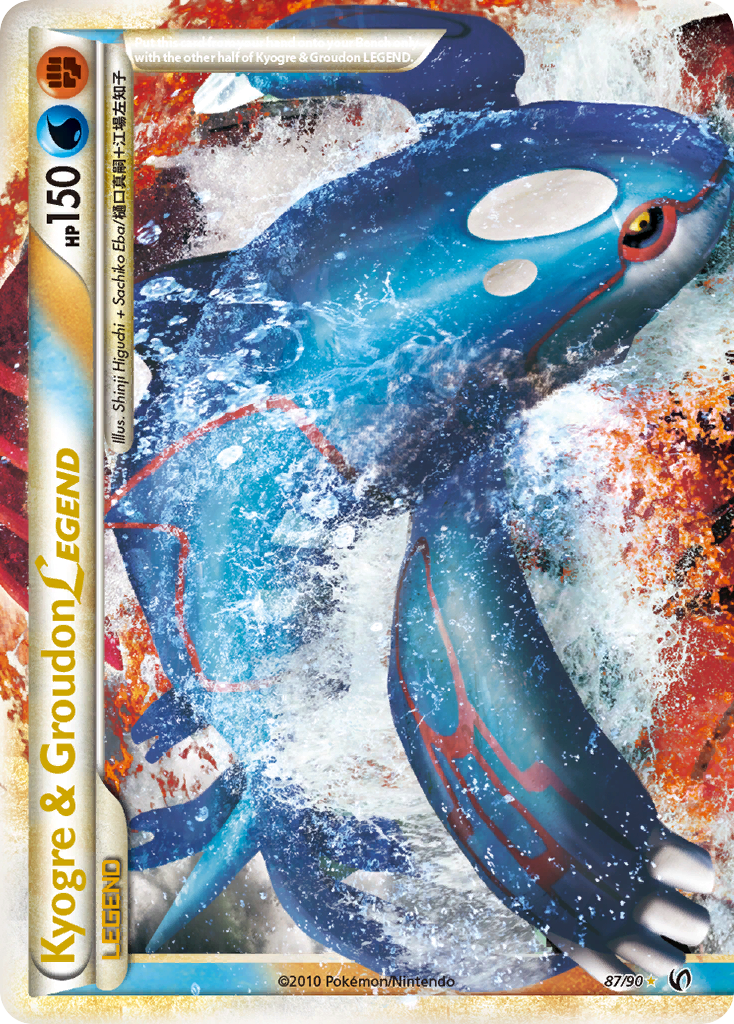 Kyogre & Groudon LEGEND (87/90) [HeartGold & SoulSilver: Undaunted] | Game Haven TX