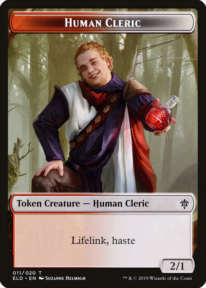 Human Cleric Token [Throne of Eldraine] | Game Haven TX