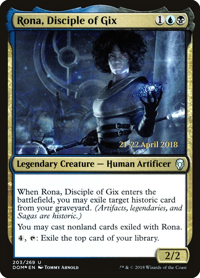 Rona, Disciple of Gix [Dominaria Promos] | Game Haven TX