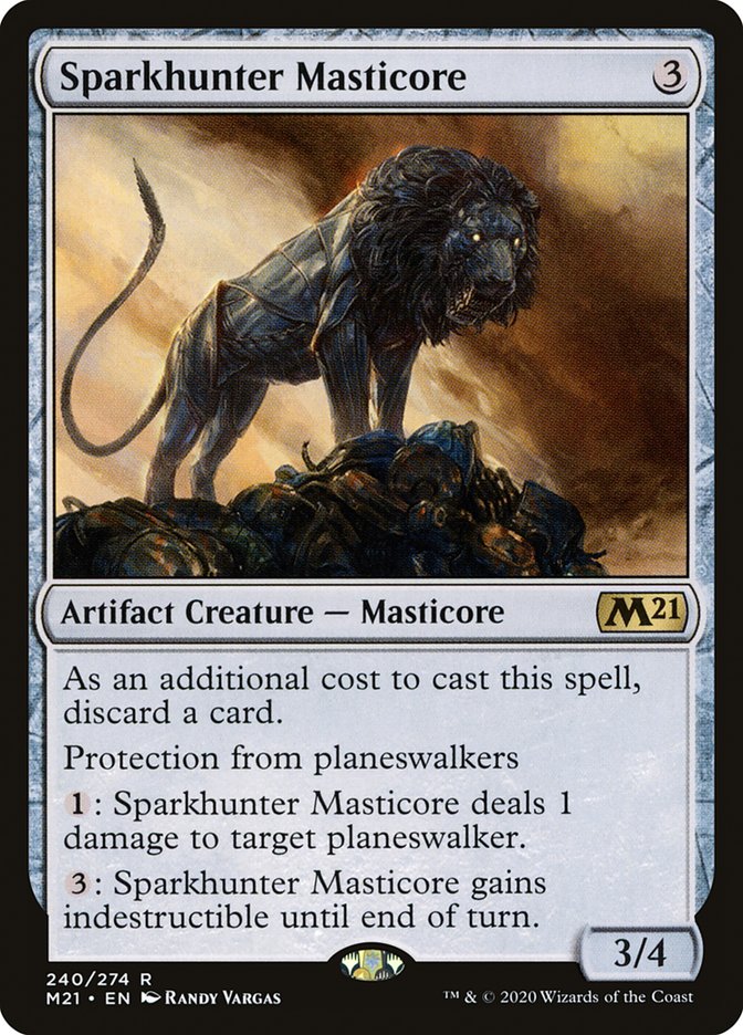 Sparkhunter Masticore [Core Set 2021] | Game Haven TX