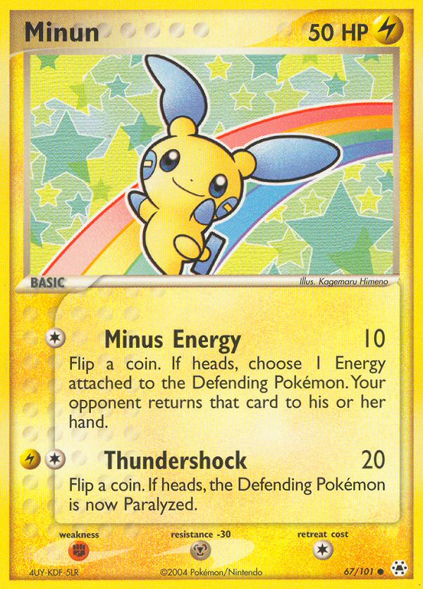 Minun (67/101) [EX: Hidden Legends] | Game Haven TX