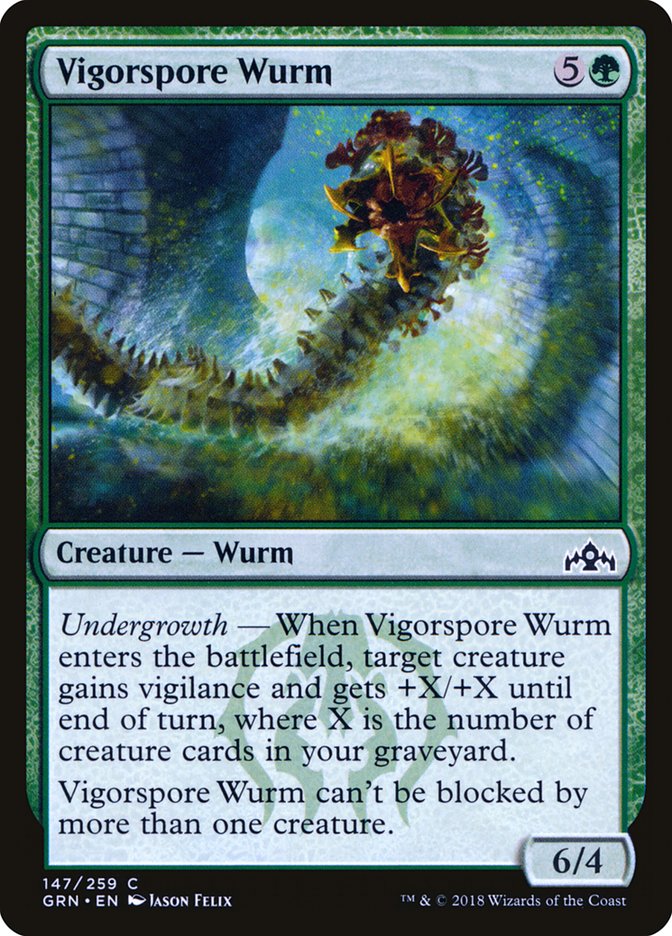 Vigorspore Wurm [Guilds of Ravnica] | Game Haven TX