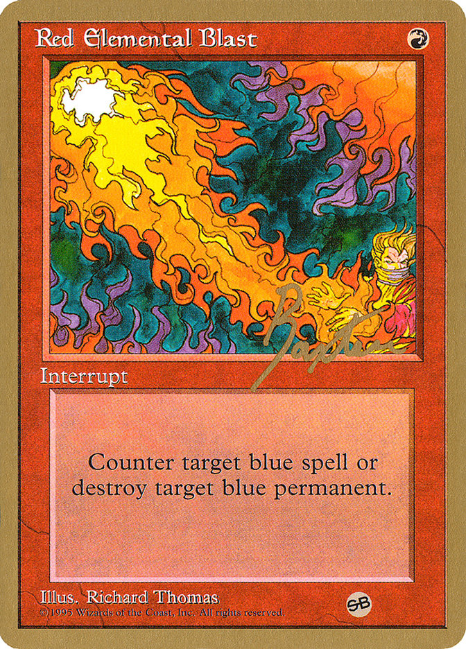 Red Elemental Blast (George Baxter) (SB) [Pro Tour Collector Set] | Game Haven TX