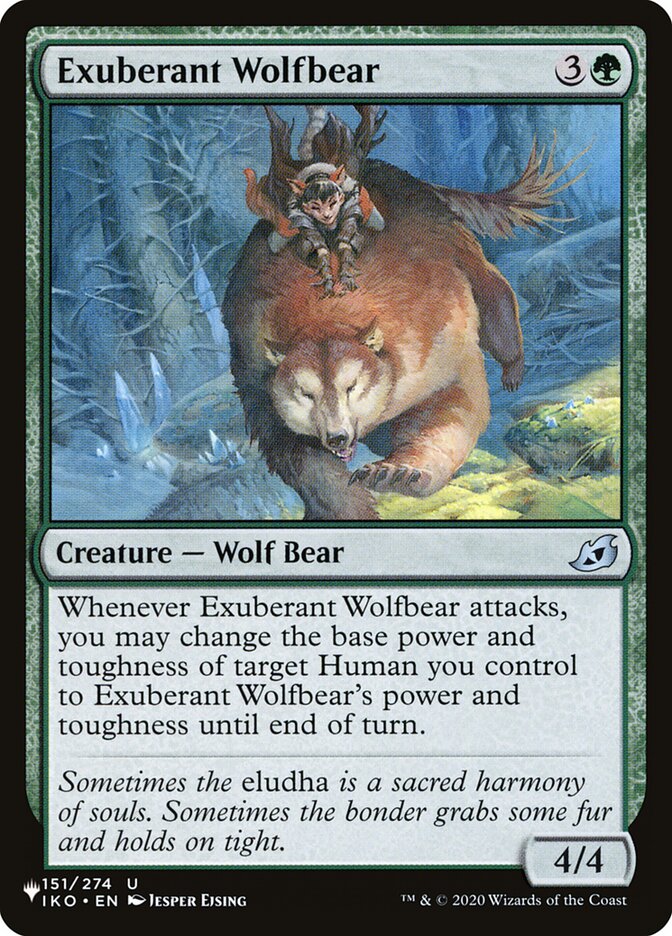Exuberant Wolfbear [The List] | Game Haven TX