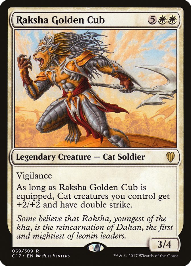 Raksha Golden Cub [Commander 2017] | Game Haven TX