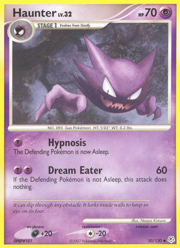 Haunter (50/130) [Diamond & Pearl: Base Set] | Game Haven TX