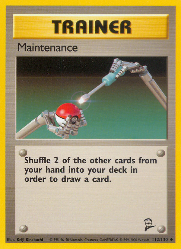 Maintenance (112/130) [Base Set 2] | Game Haven TX