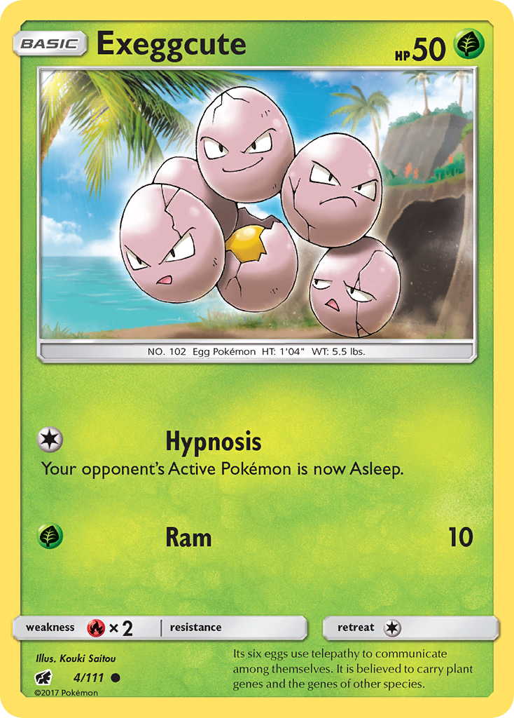 Exeggcute (4/111) [Sun & Moon: Crimson Invasion] | Game Haven TX