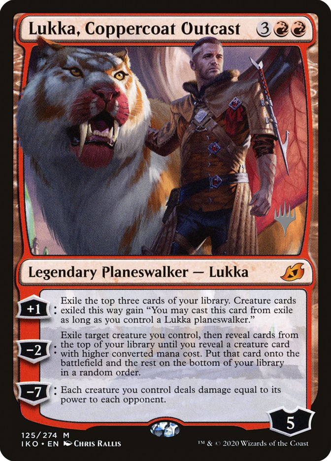 Lukka, Coppercoat Outcast (Promo Pack) [Ikoria: Lair of Behemoths Promos] | Game Haven TX