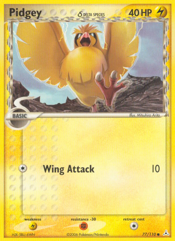 Pidgey (77/110) (Delta Species) [EX: Holon Phantoms] | Game Haven TX