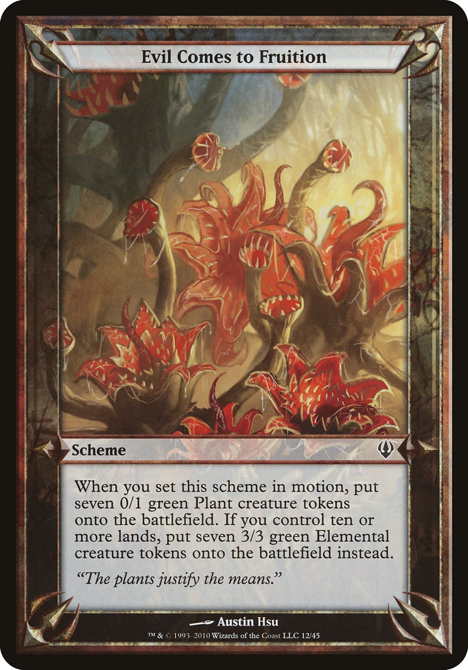 Evil Comes to Fruition [Archenemy Schemes] | Game Haven TX