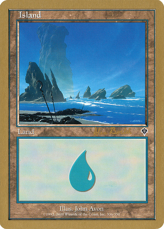 Island (ab336a) (Alex Borteh) [World Championship Decks 2001] | Game Haven TX