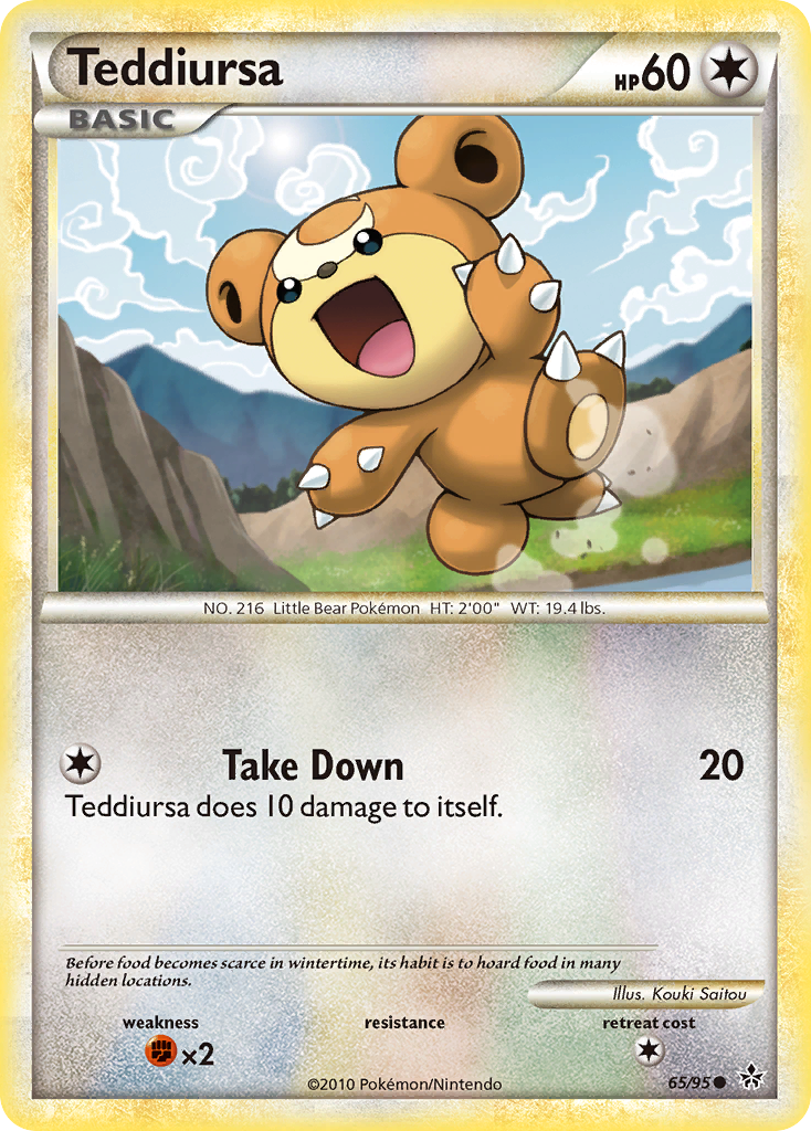 Teddiursa (65/95) [HeartGold & SoulSilver: Unleashed] | Game Haven TX