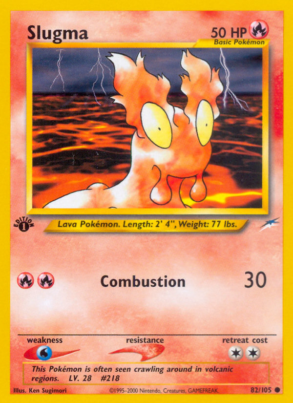 Slugma (82/105) [Neo Destiny 1st Edition] | Game Haven TX