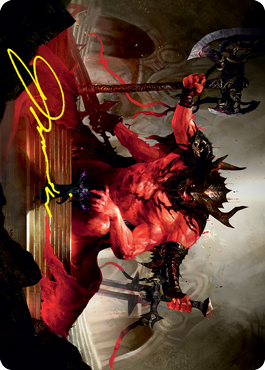 Awaken the Blood Avatar Art Card (Gold-Stamped Signature) [Strixhaven: School of Mages Art Series] | Game Haven TX
